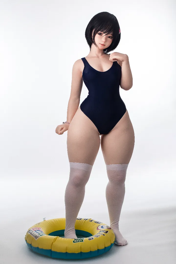 125cm (4ft1) Petite Cup Real Skin Texture Silicone Sex Doll Sana, ROS Head